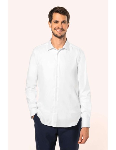 KAR-PK502-MEN'S PINPOINT OXFORD LONG-SLEEVED SHIRT